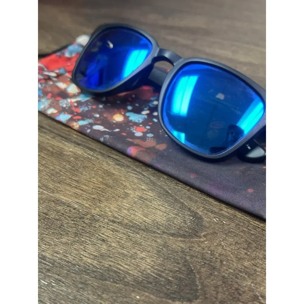 Kaenon Avalon Polarized Sunglasses Matte Black Ultra Blue SR-91 Lens Unisex